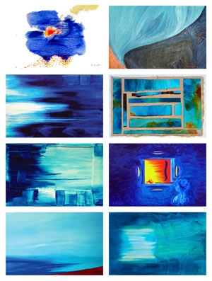 Postcard Collection: Blues