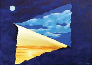 8 Greeting Cards: Torn Sky