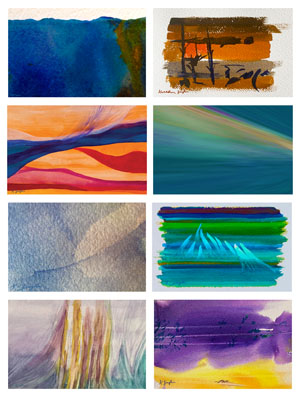 Postcard Collection: Watercolour Washes